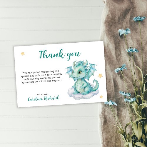 Cute Baby Dragon Thank You Card