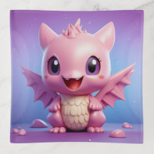 Cute baby dragon trinket tray