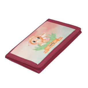 Cute Baby Dragon Watercolour Wallet
