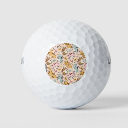 Cute baby dragons pattern design golf balls