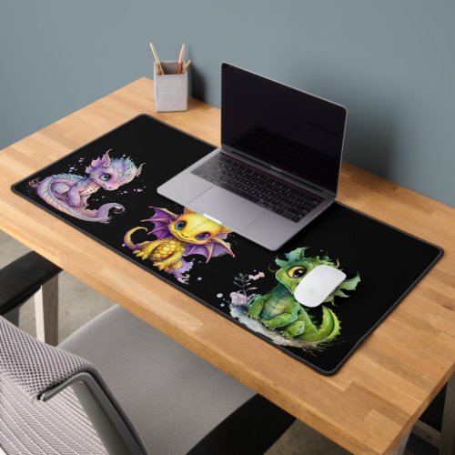 Cute Baby Dragons Personalized Desk Mat