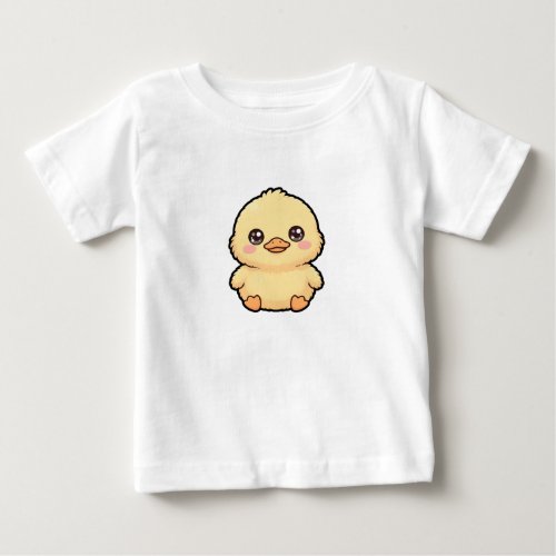 Cute Baby Duck Chick Baby Fine Jersey T-Shirt