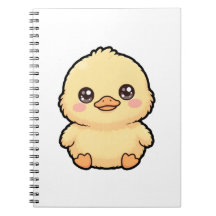 Cute Baby Duck Chick Classic Sprial Notebook