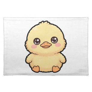 Cute Baby Duck Chick Cloth Placemat
