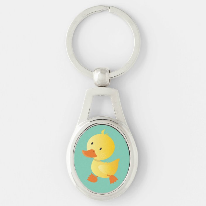 metal duck keychain