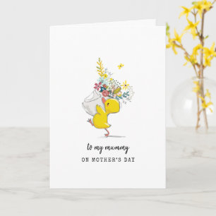 Cute Baby Duck Mothers Day Card