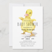 Cute Baby Duckling Baby Shower Invitation (Front)
