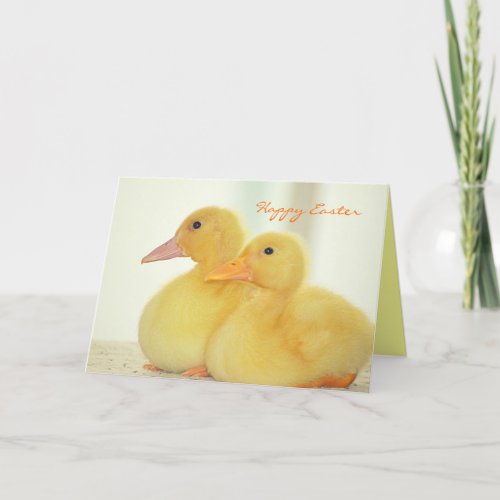 Cute Baby Ducks Custom Easter Card