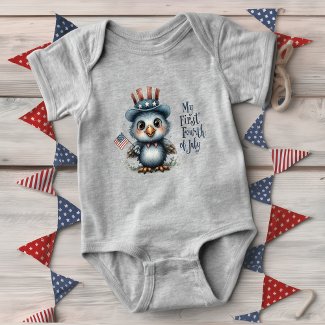 Cute Baby Eagle Fourth of July