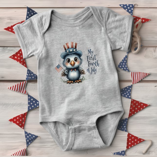 Cute Baby Eagle Fourth of July Bodysuit (Creator Uploaded)