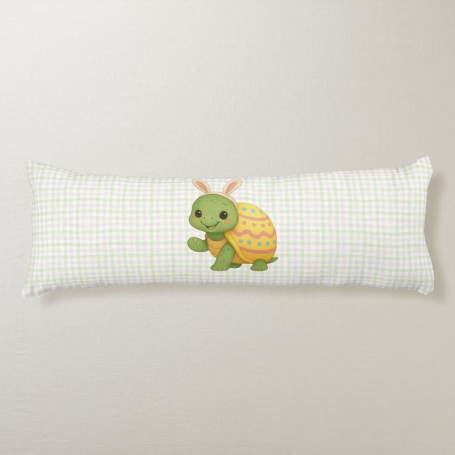 Cute baby Easter/Spring Turtle Body Pillow (Front)