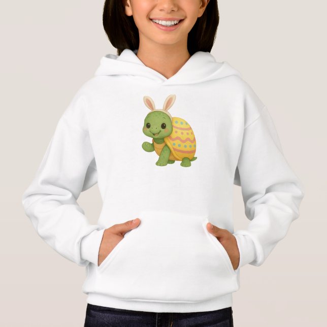 Cute baby Easter/Spring Turtle Hoodie (Front)
