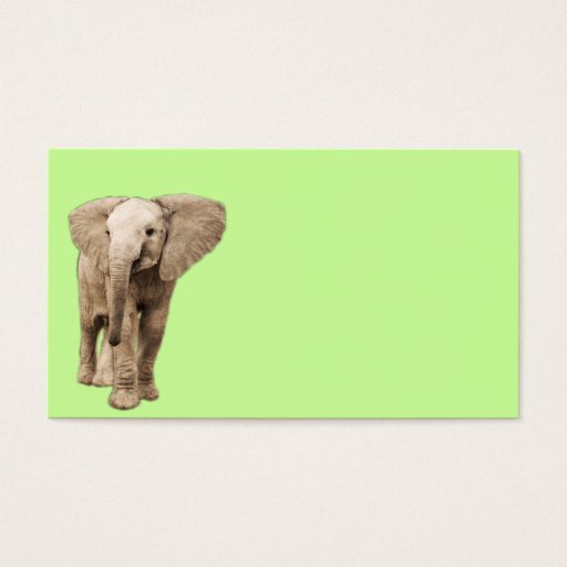 Customizable Cute Baby Elephant Business Cards