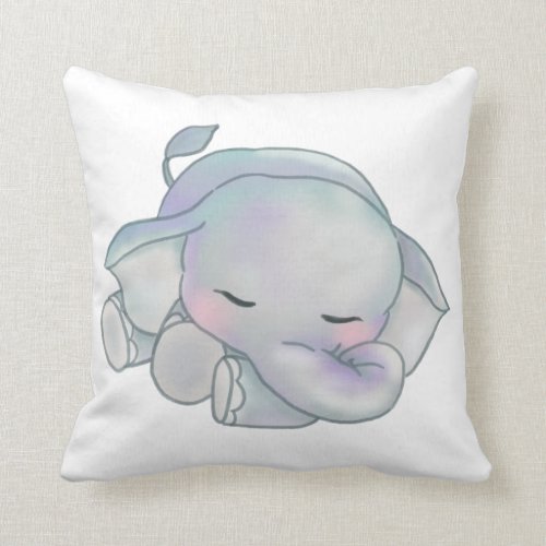 Cute Baby Elephant Pillow