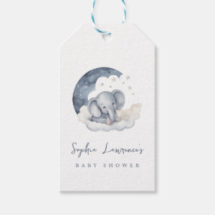 Cute Baby Elephant Baby Shower Gift Tags