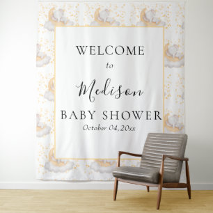 Cute Baby Elephant Baby Shower Party Tapestry