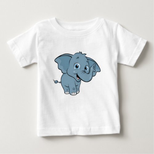 Cute Baby Elephant Baby T_Shirt