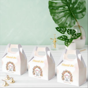 Cute Baby Elephant Balloon Arch Birthday Thank You Favor Boxes