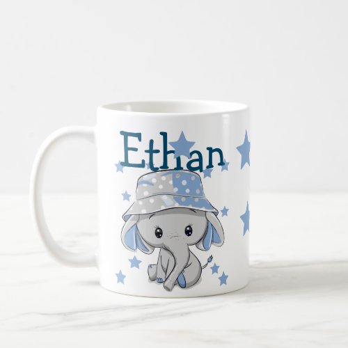 Cute Baby Elephant Boy   Coffee Mug