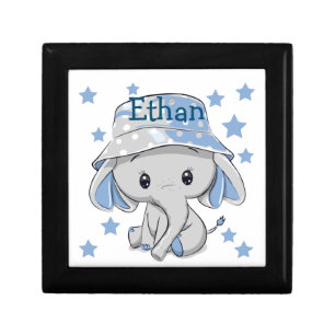 Cute Baby Elephant Boy Gift Box