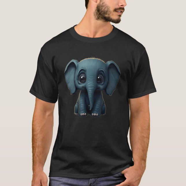 Cute Baby Elephant Child u2013 Elephant Russeted A T-Shirt (Front)