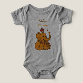 Cute Baby Elephant Fall Season Toddler & Infant T-shirt