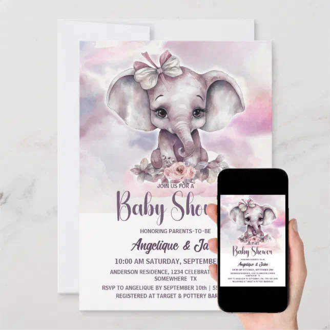Mommy Or Daddy Who Said It Game - Baby Shower Game Set Of 50 Cards, Elephant & Jungle Animal Theme
