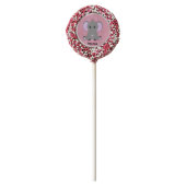Cute baby elephant in pink for girls birthday  chocolate covered oreo pop (Front)