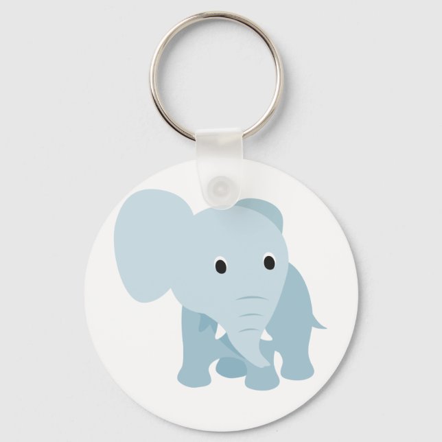 Cute Baby Elephant Keychain (Front)