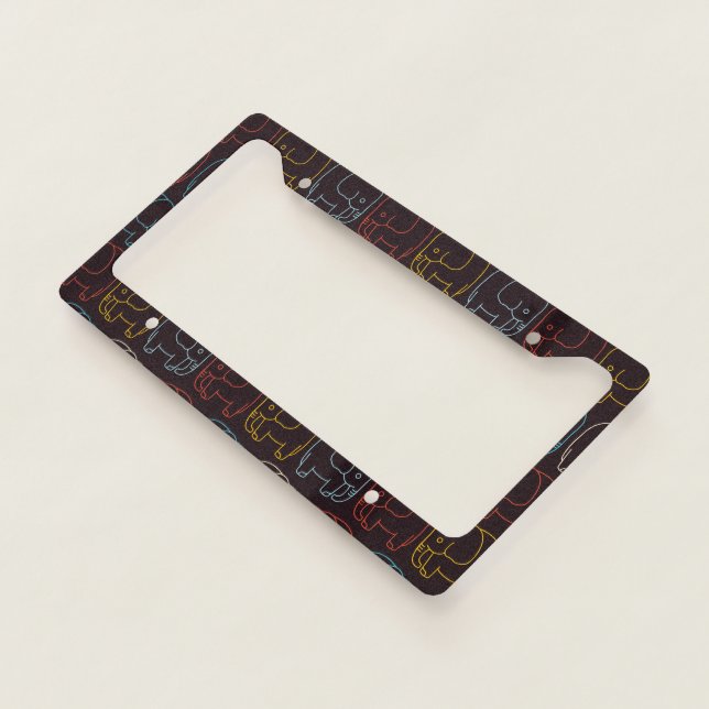 Cute Baby Elephant License Plate Frame (3/4)