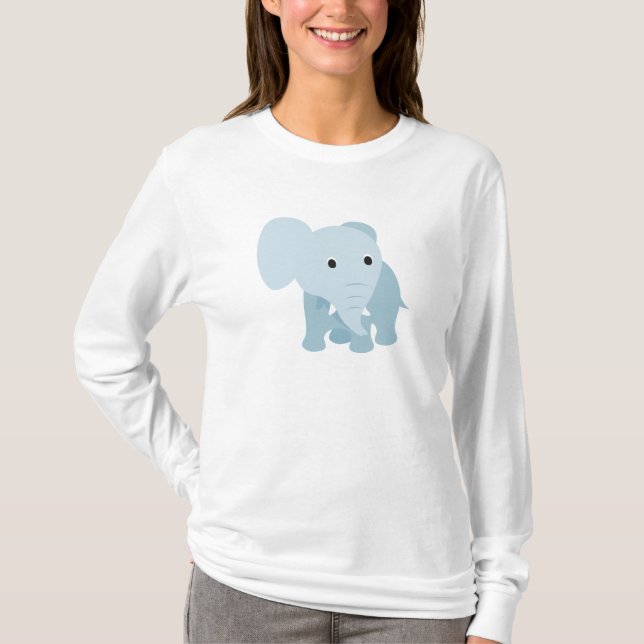 Cute Baby Elephant T-Shirt (Front)