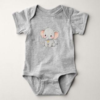 Cute Baby Elephant – Toddler Clothing Design Bodysuit