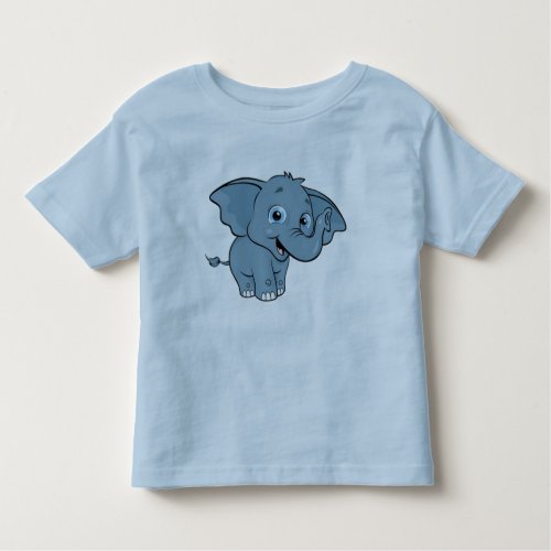 Cute Baby Elephant Toddler T_shirt