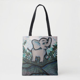 Cute Baby Elephant                                 Tote Bag