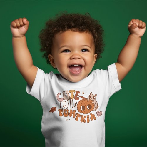 Cute baby Fall Halloween Cute Little Pumpkin Baby T_Shirt