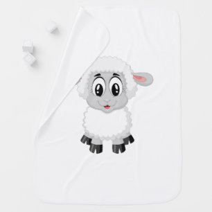 Cute Baby Farm Lamb Blanket