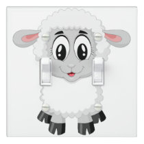Cute Baby Farm Lamb Light Switch Cover