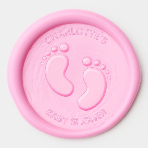Cute Baby Feet Baby Shower  Wax Seal Sticker