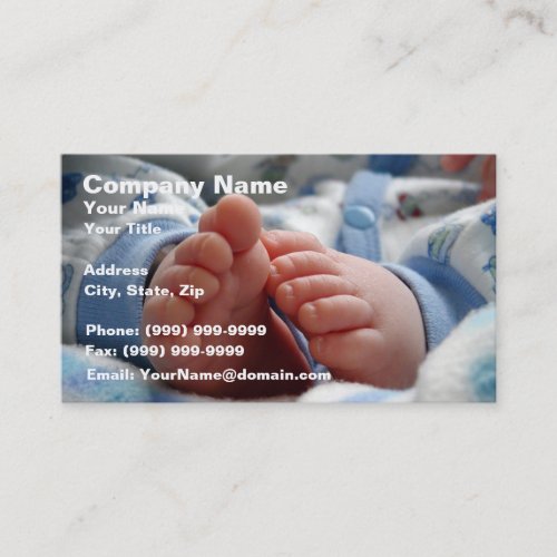 Cute Baby Feet Business Cards