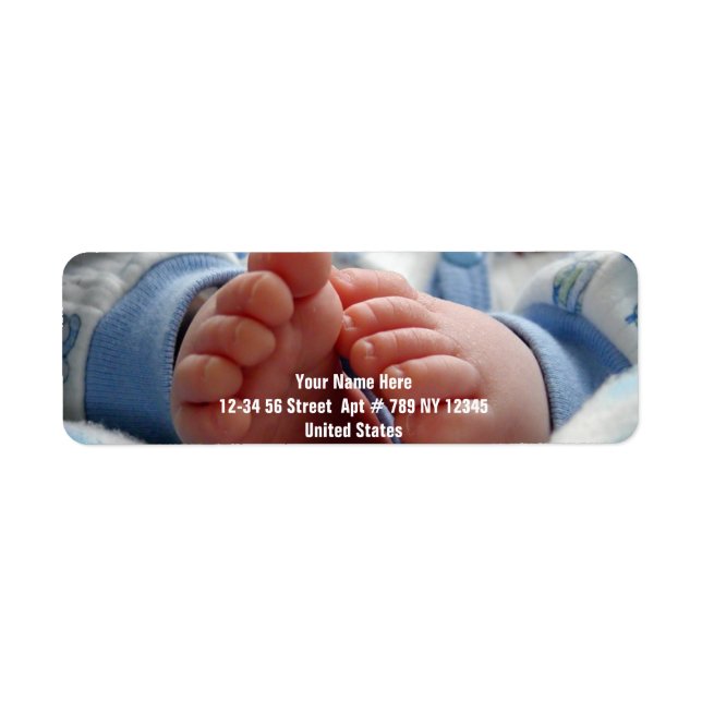 Cute Baby Feet Label (Front)