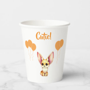 Cute Baby Fennec Fox Paper Cups