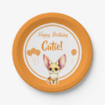 Cute Baby Fennec Fox Paper Plate