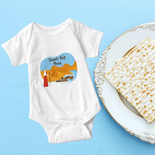 Cute Baby First Passover Baby Bodysuit