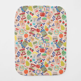 Cute baby food baby burp cloth