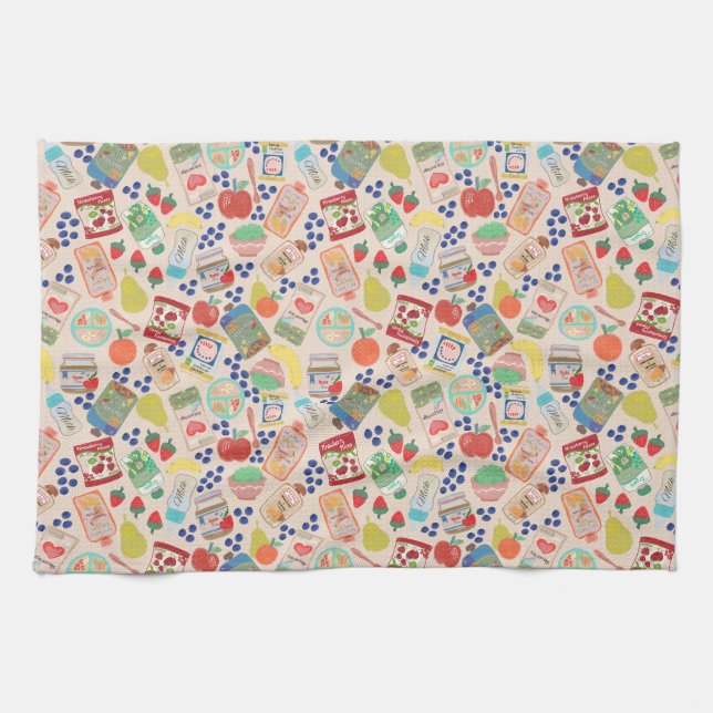 Cute Baby food  Kitchen Towel (Horizontal)