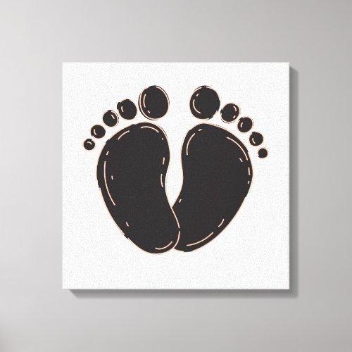 Cute baby foot print