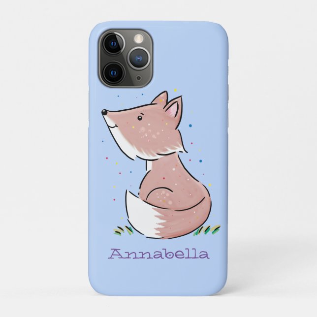 Cute baby fox cartoon illustration Case-Mate iPhone case (Back)