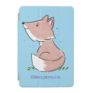 Cute baby fox cartoon illustration iPad mini cover