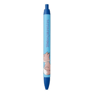 Cute baby fox cartoon illustration pen