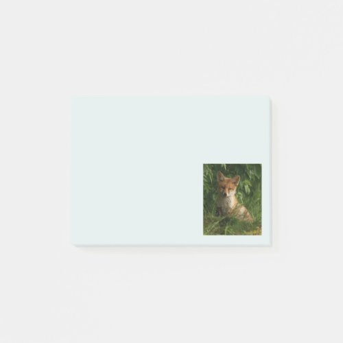Cute Baby Fox in a Green Forest Post_it Notes